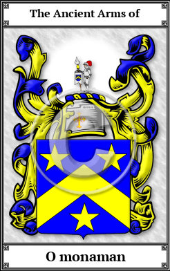 O monaman Family Crest Download (JPG)  Book Plated - 150 DPI